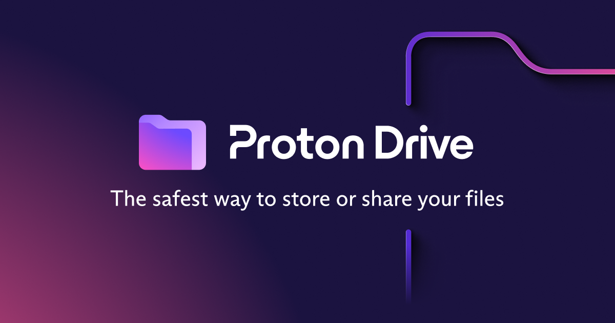 Preview image of website "Proton Drive"